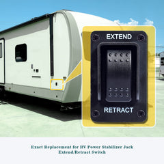 Dusledel rocker switch with EXTEND and RETRACT labels for clear operation.