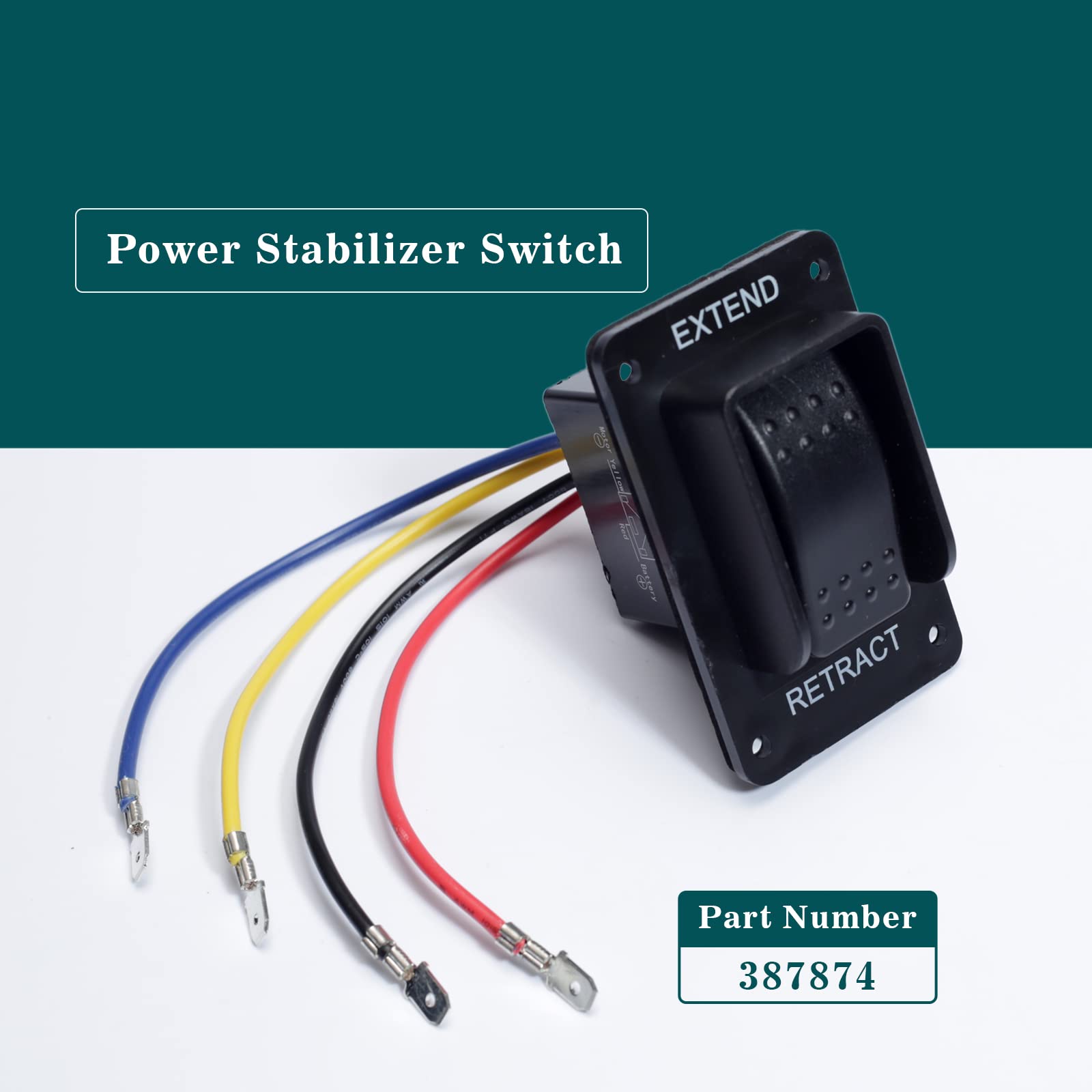 Dusledel wiring harness included with the stabilizer switch for easy DIY installation.