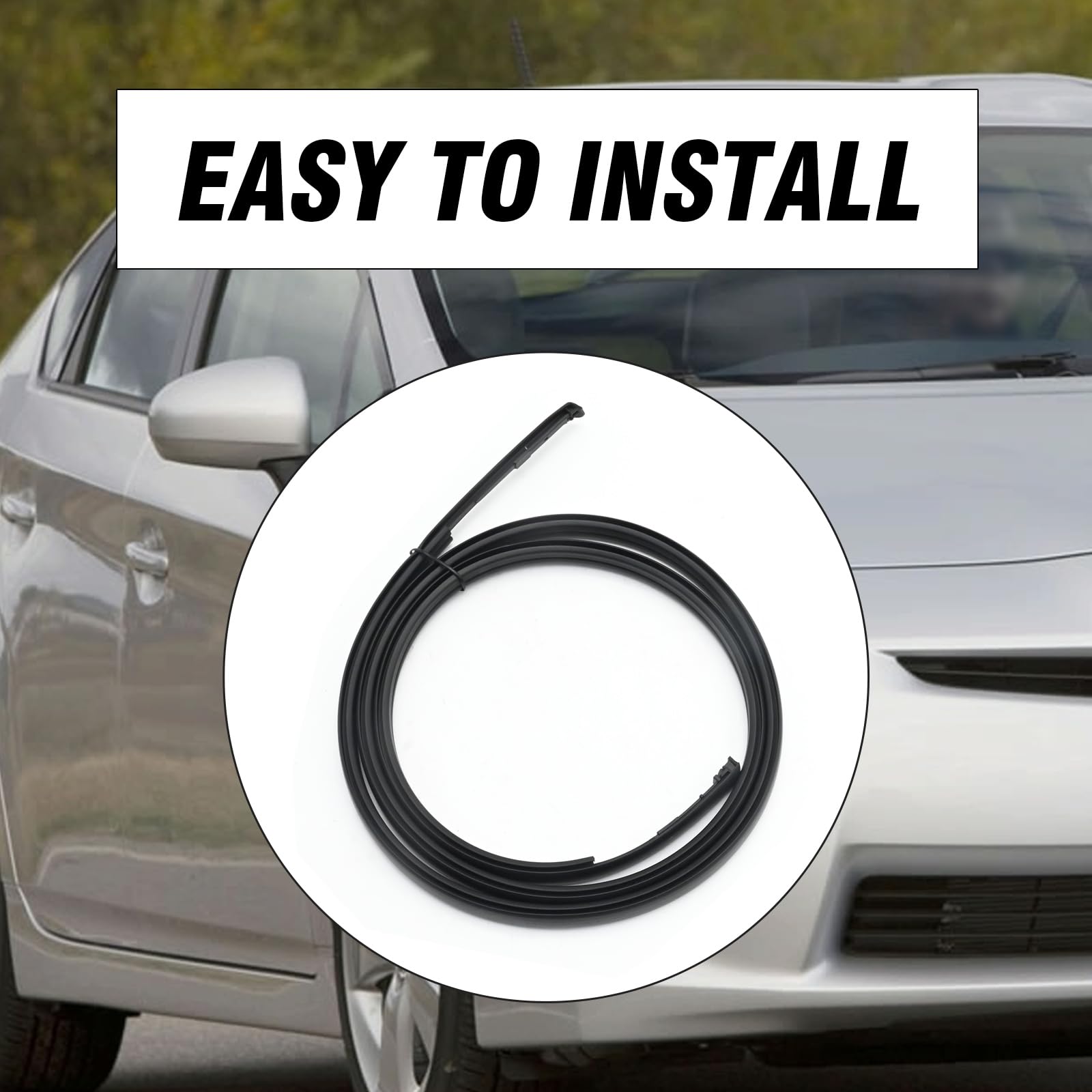 DUZFOREI durable rubber molding, reduces wind intrusion and improves aerodynamics.