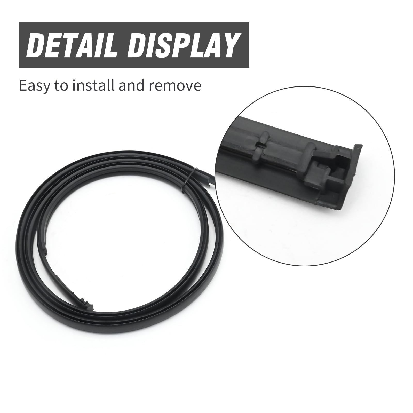 DUZFOREI weatherstrip installation demo, simple swap for better door seal.