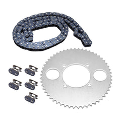 DUZFOREI T8F 54T rear sprocket with a robust finish for 47cc/49cc bikes