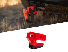 DV8 Offroad Xtract hitch skid plate raw finish protects hitch underside on rugged trails
