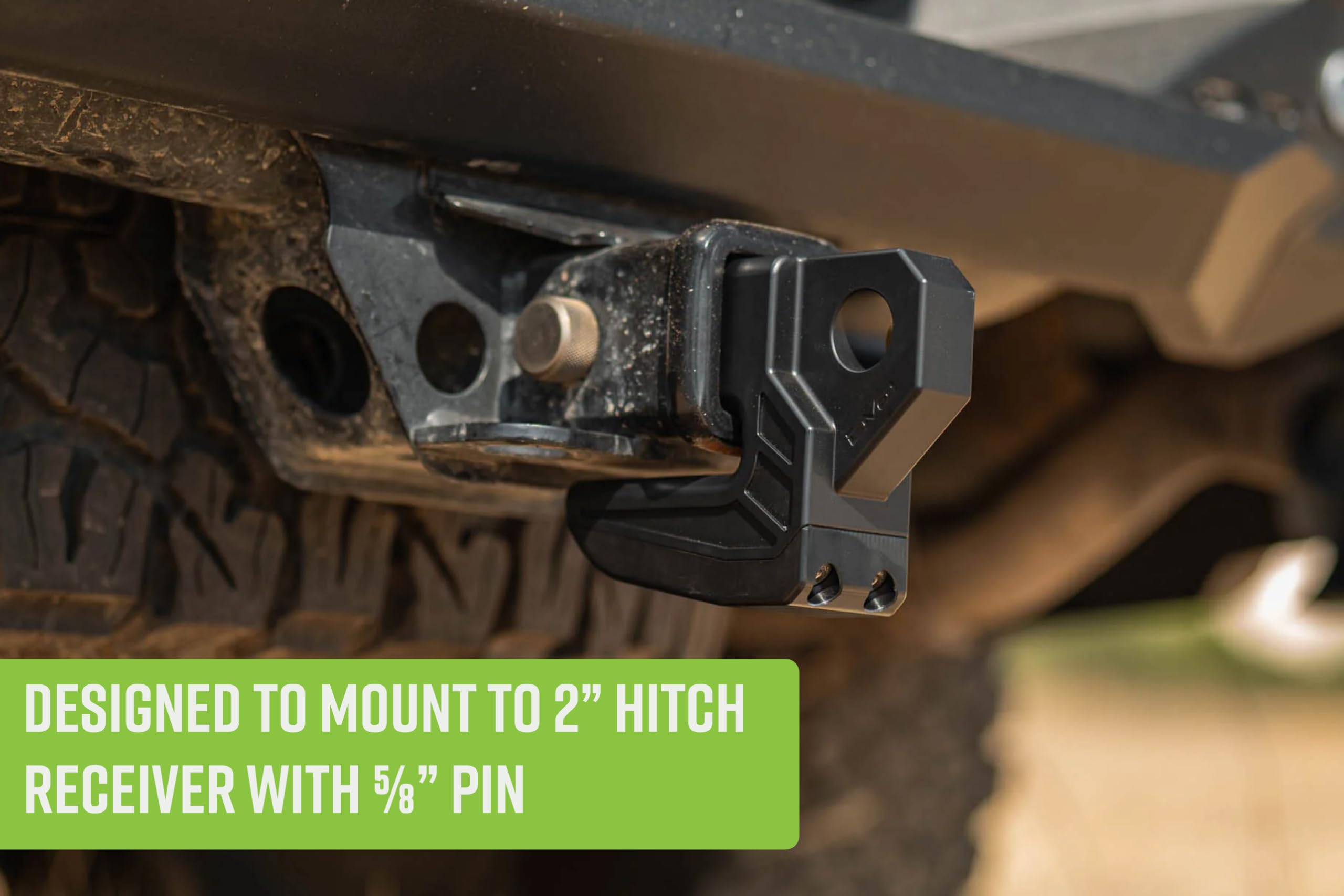 DV8 Offroad Xtract hitch skid plate red finish adds visibility and trail-ready style