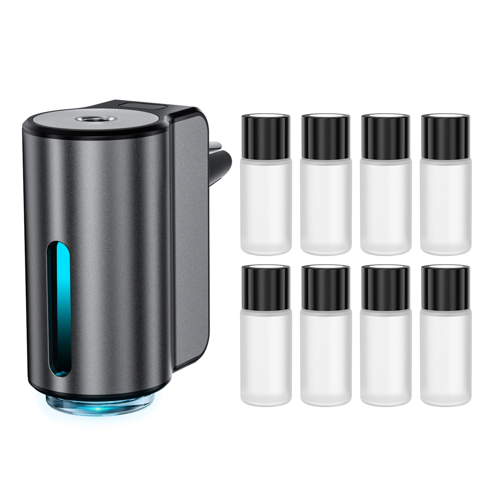 Dvqag smart car air freshener in black finish enhances cabin scent