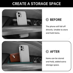 DWKJMYCP door side storage box rear left adds compact space for coins.