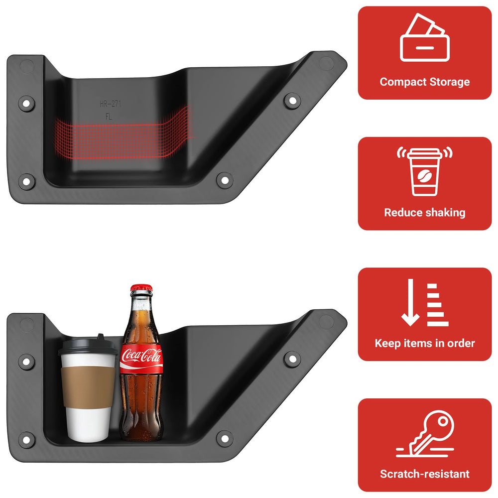 DWKJMYCP door storage box adds organized space for cups and gadgets.