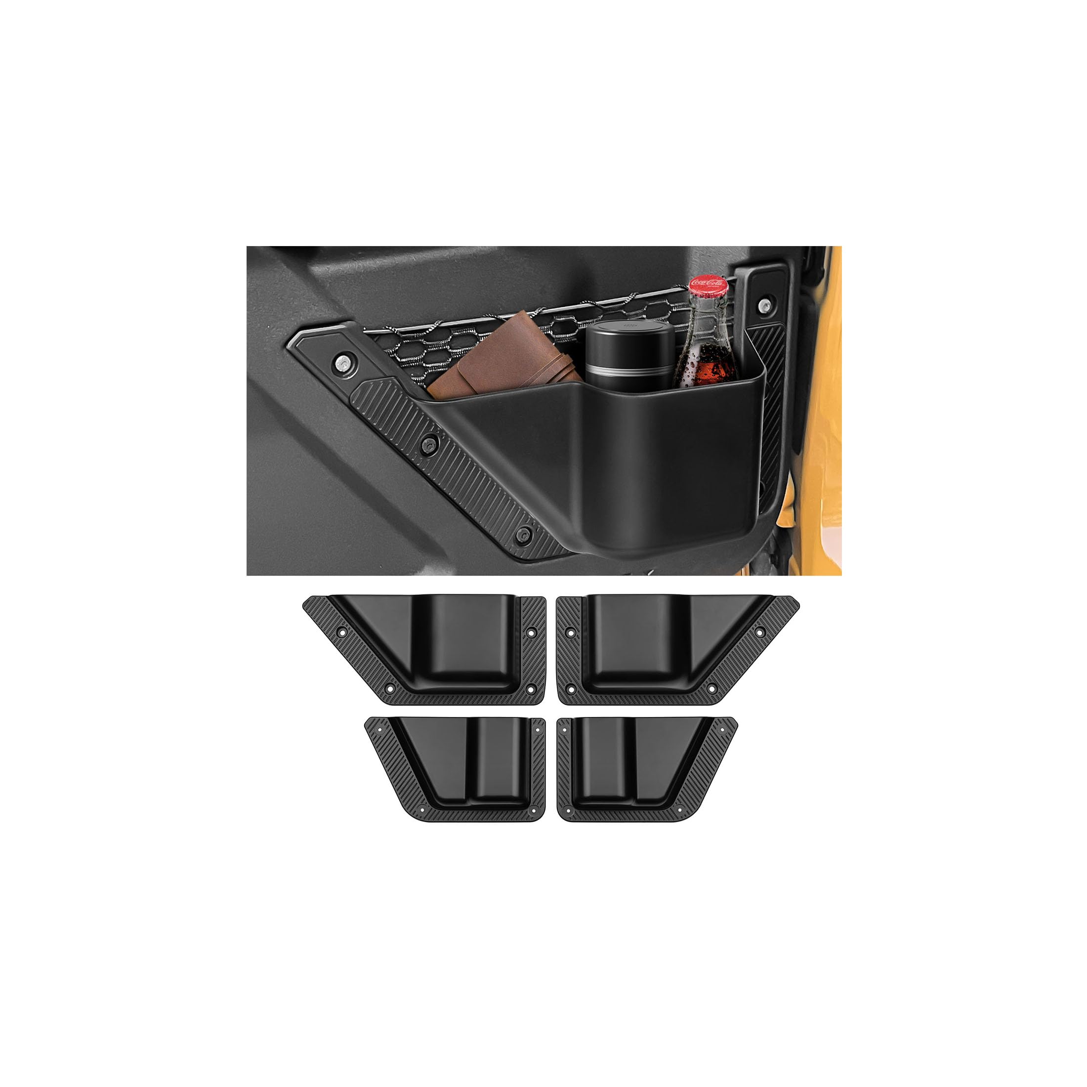 DWKJMYCP front door pocket for Ford Bronco keeps small items organized.