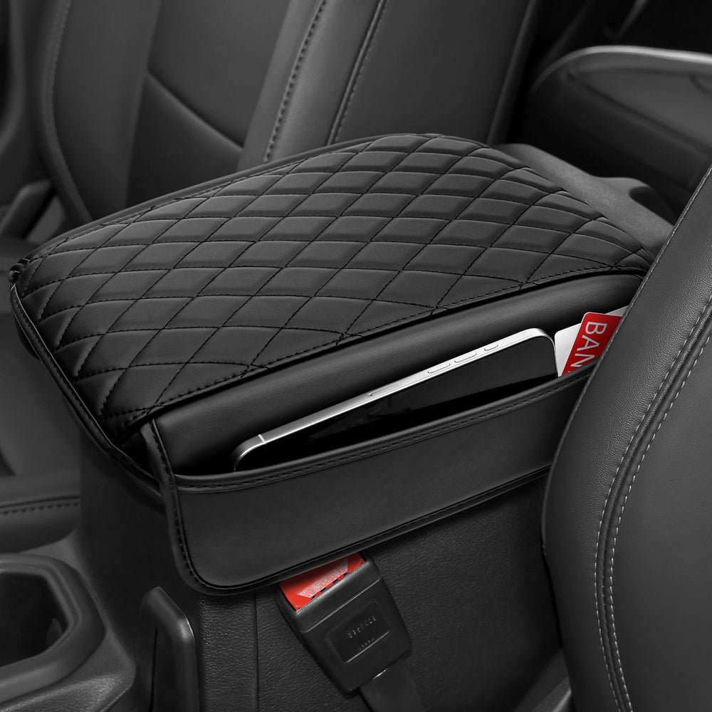 DWKJMYCP Wrangler console lid protector matches interior style.