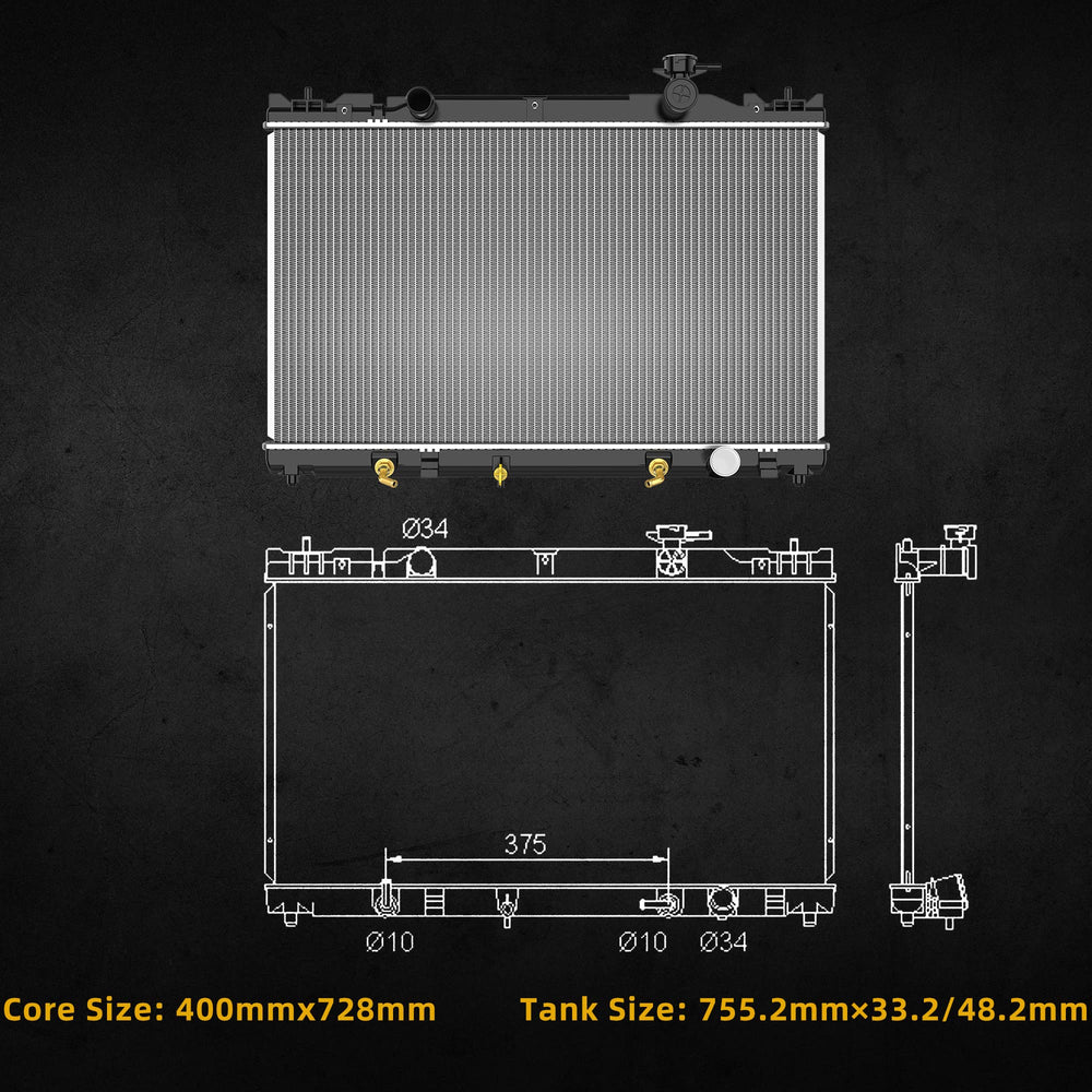 DWVO Completer radiator with treated coating resists corrosion for longevity