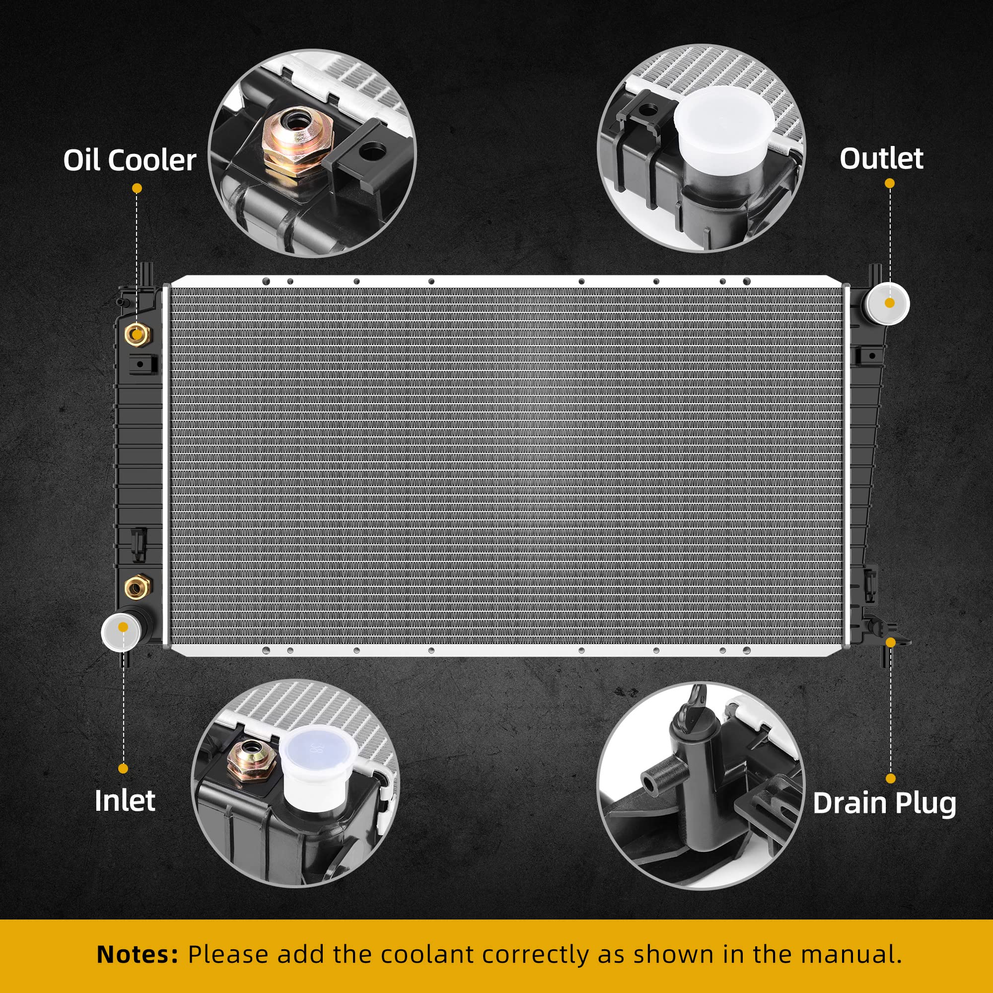 DWVO radiator aluminum construction emphasizes durability in harsh conditions.