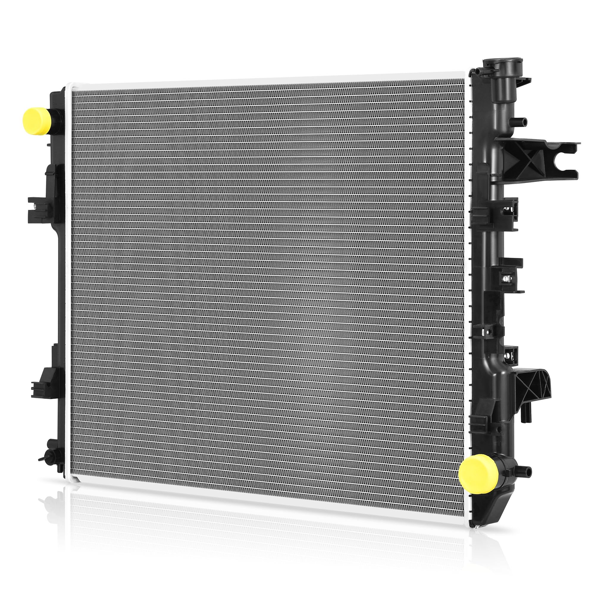 DWVO radiator front view confirms OEM-style fit for Ram trucks