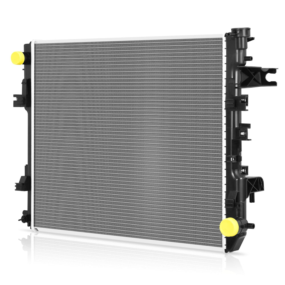 DWVO radiator front view confirms OEM-style fit for Ram trucks