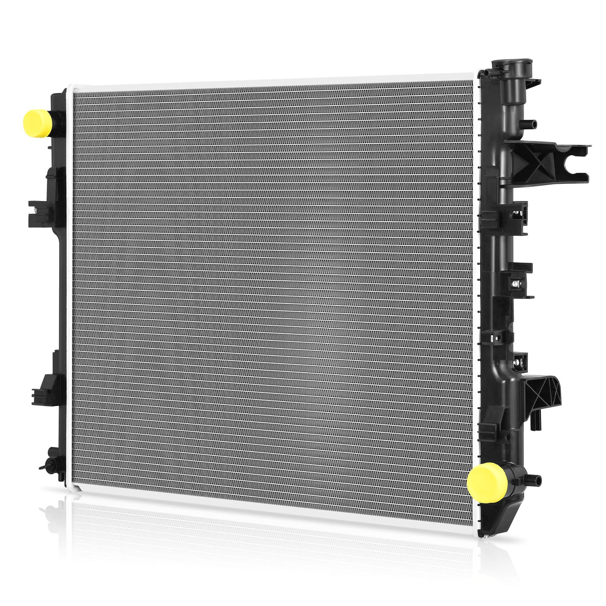 DWVO radiator front view confirms OEM-style fit for Ram trucks