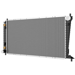 DWVO radiator front view for Ford F-150, OEM-fit reliability.