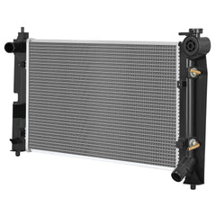 DWVO radiator for Pontiac Vibe front view with direct OEM fit for reliable cooling.