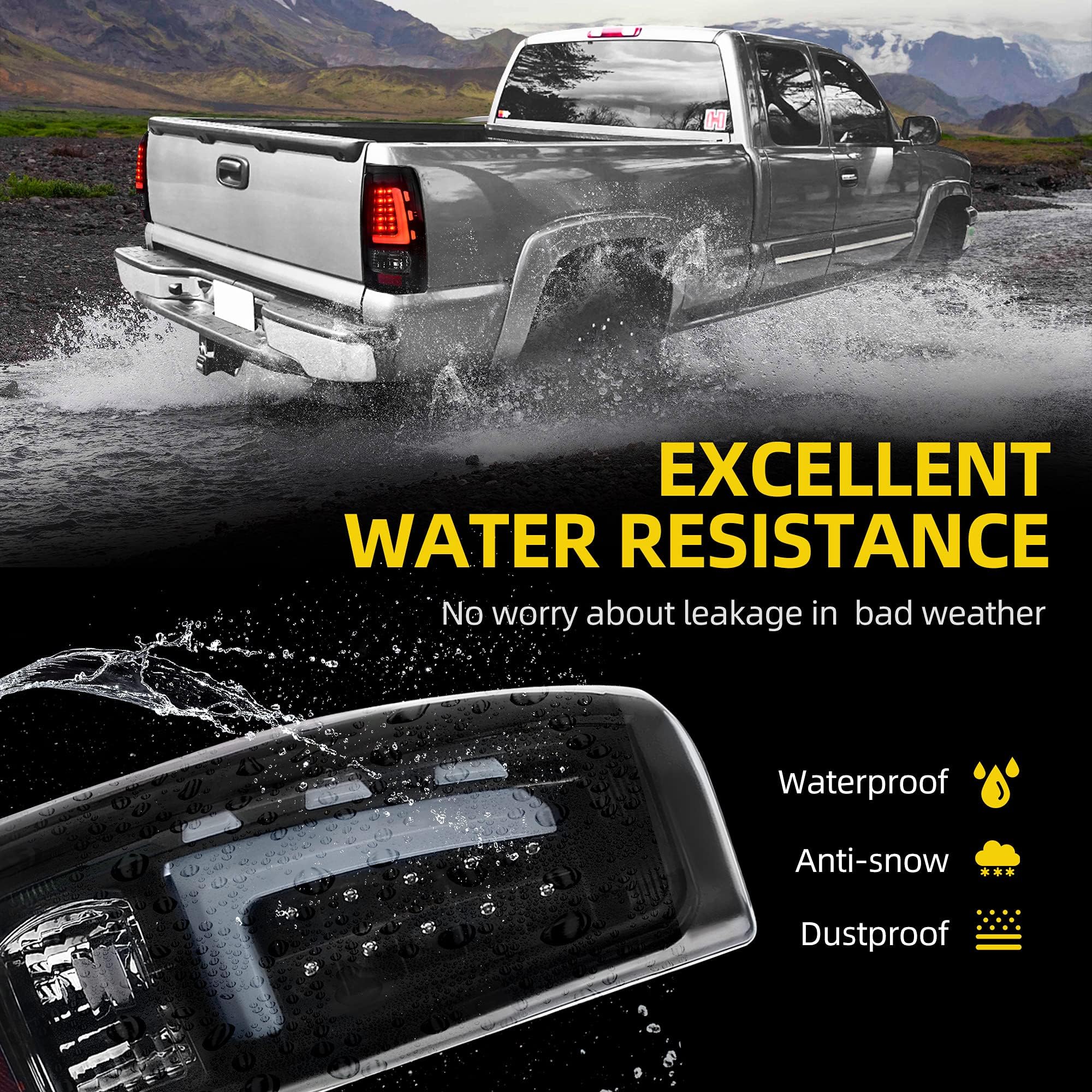 DWVO fleetside-fit tail light replacement for compatible GM trucks