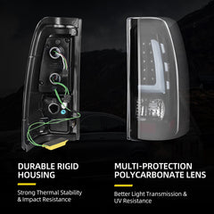 DWVO LED tail lamps provide bright nighttime illumination