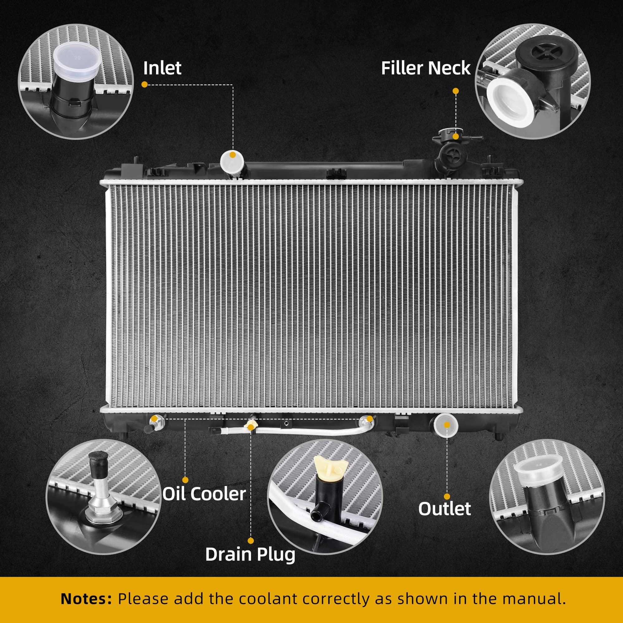 DWVO coated radiator enhances longevity and corrosion resistance.