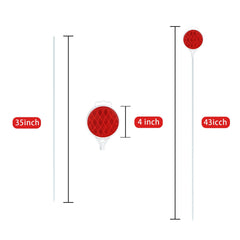 DXSIGN snow marker helps plow clearance and marks driveways.