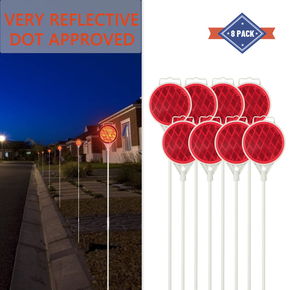 DXSIGN driveway marker installation is quick and tool-free.