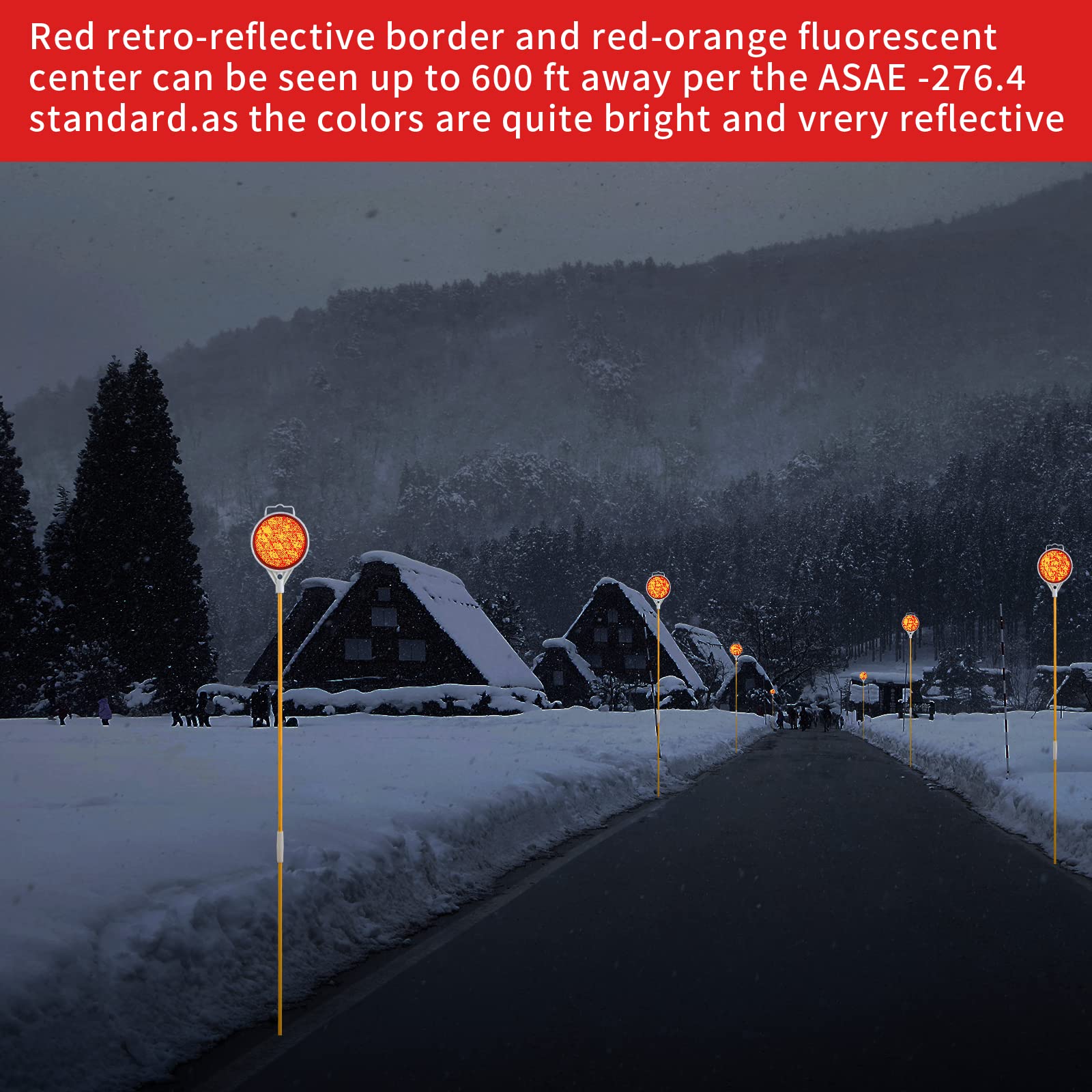 DXSIGN durable fiberglass rod with flexible design absorbs impact