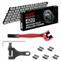 DYC Daiyoki 420 chain kit 132 links ready for precise installation.