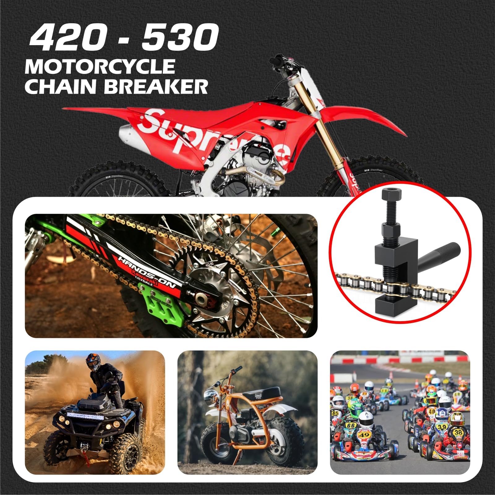 DYC Daiyoki chain breaker kit in package with quick start guide
