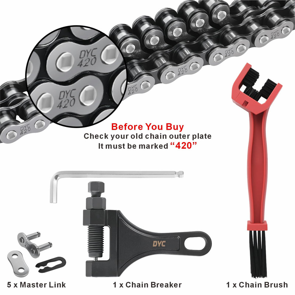 Master links for DYC Daiyoki kit allow quick field connections.