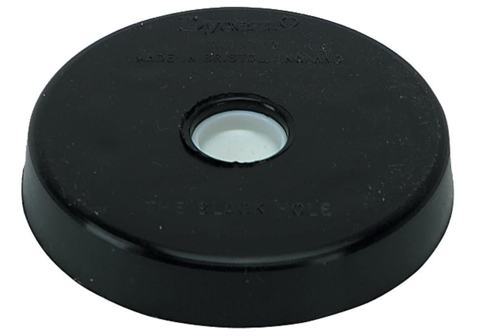Dycem STN1130 Black Hole Cello Mat keeps the cello spike stable on stage floors
