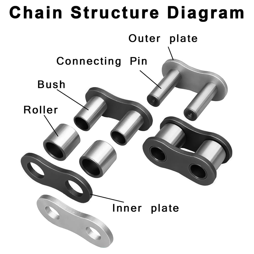 DYCTAHO 428H chain rust-resistant design supports off-road reliability.