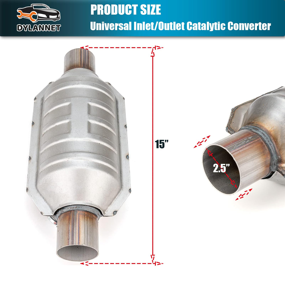 Dylannet heat shield on the converter protects nearby components from heat.