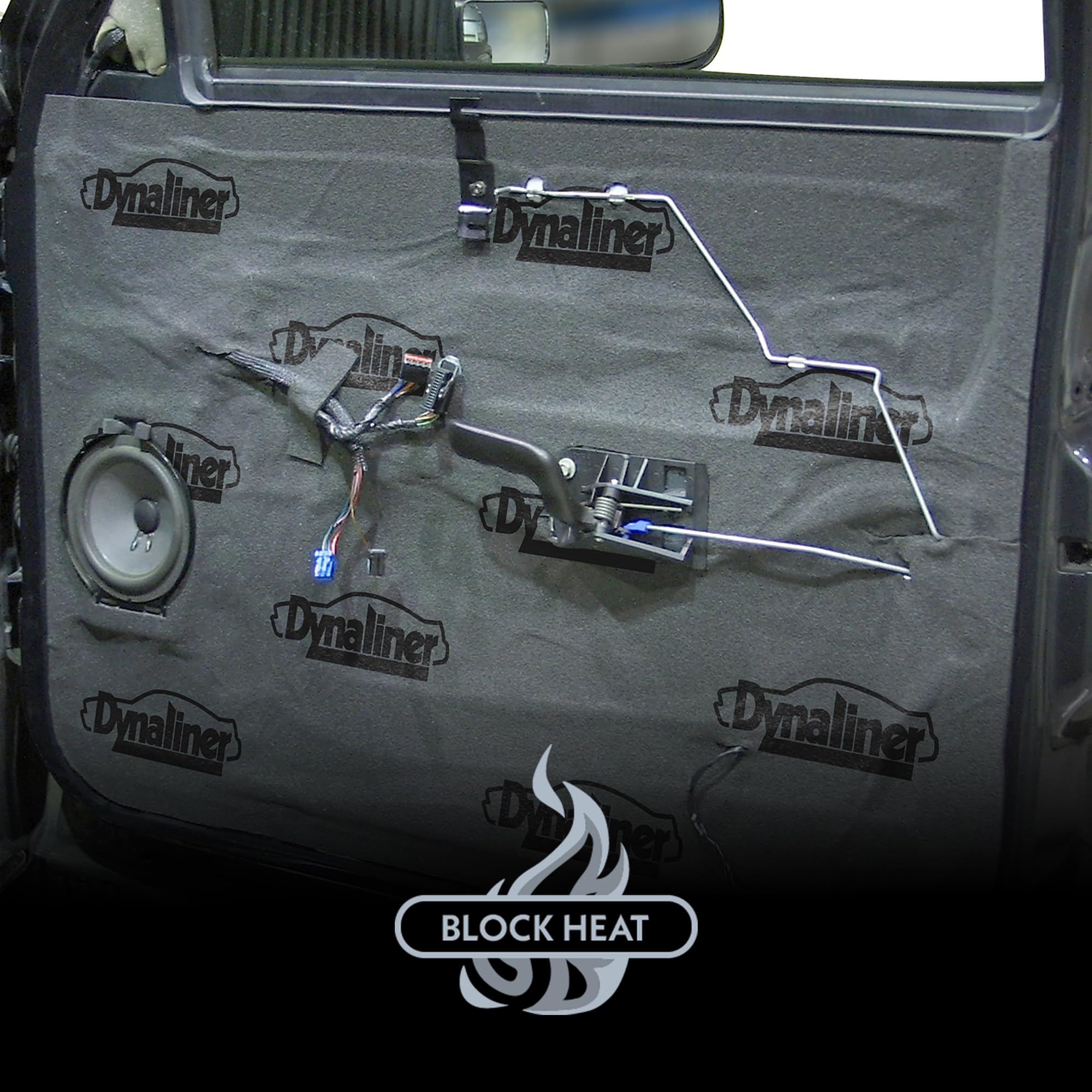 Dynamat Dynaliner adhesive-backside shown for easy installation