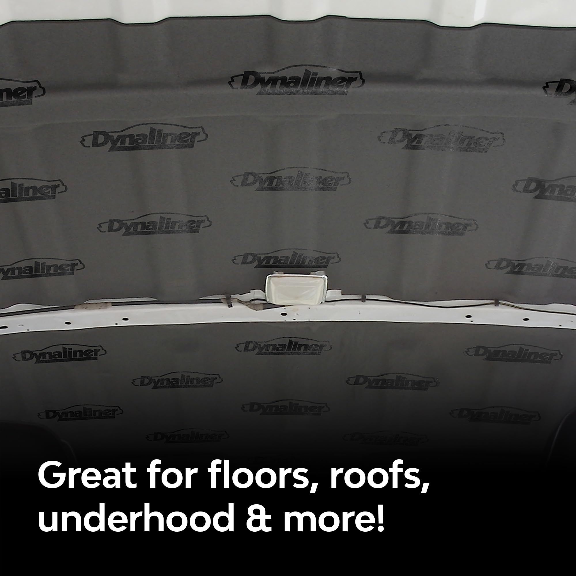 Dynamat Dynaliner in fiberglass enclosure reduces resonance and keeps panels quiet