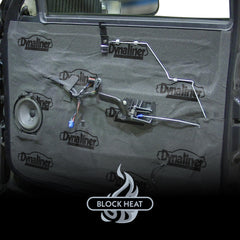 Dynamat Dynaliner self-adhesive backing enables fast, clean installation on floors
