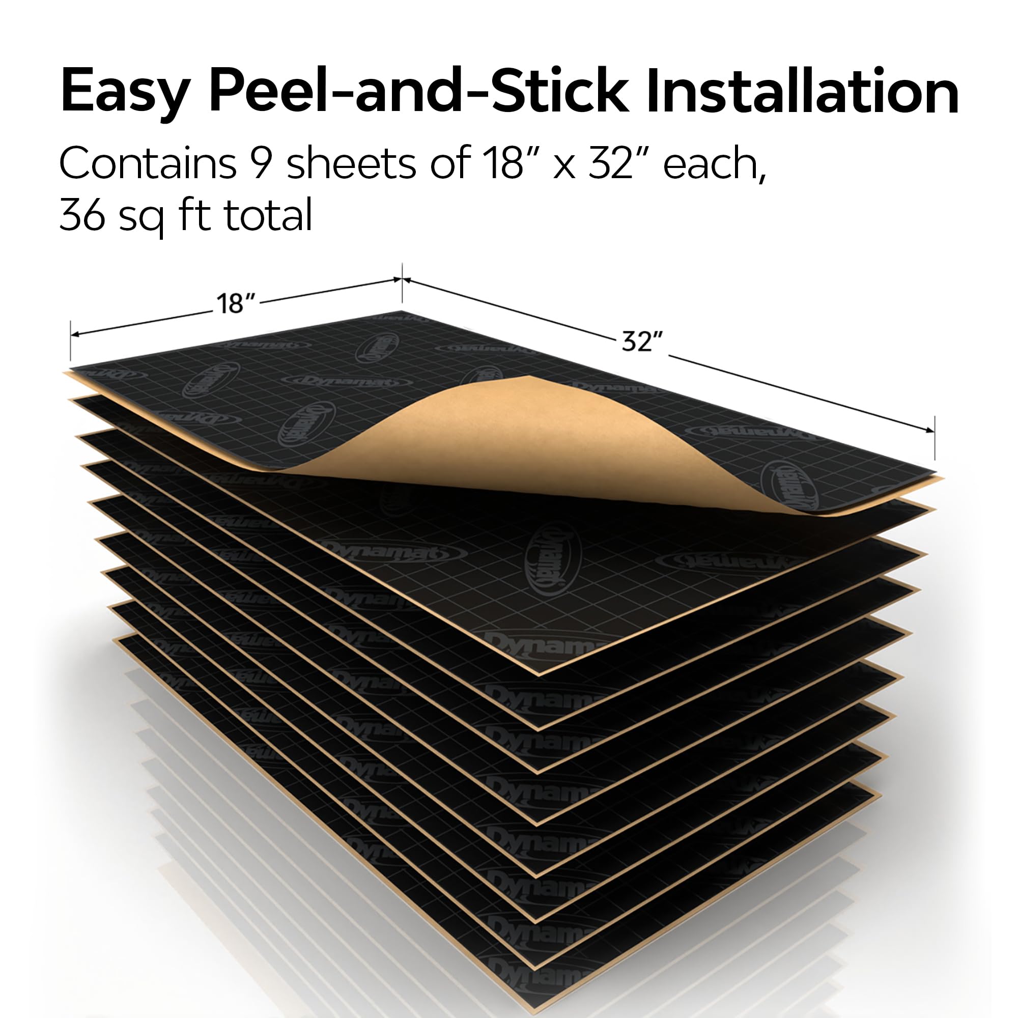 Dynamat Xtreme panel-vibration-control reduces resonance on doors and panels.