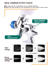 Dynastus Touch Up includes regulator with gauge for stable spray control during projects.