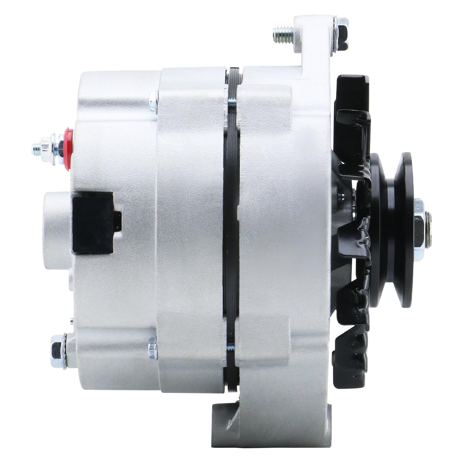 DynaVim Parts 1Wire GM Alternator 105A rear view showing terminals for easy installation