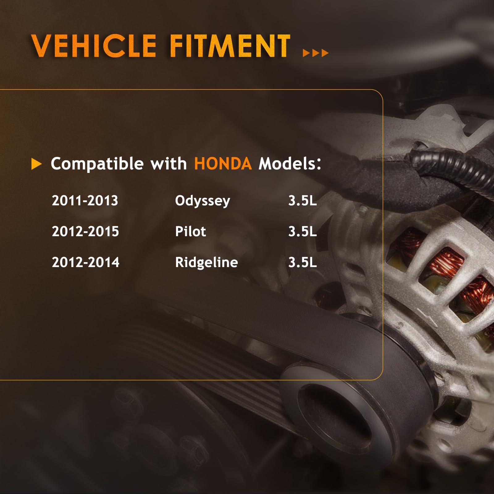 DynaVim Parts Ridgeline angle view highlights 6-groove pulley compatibility.