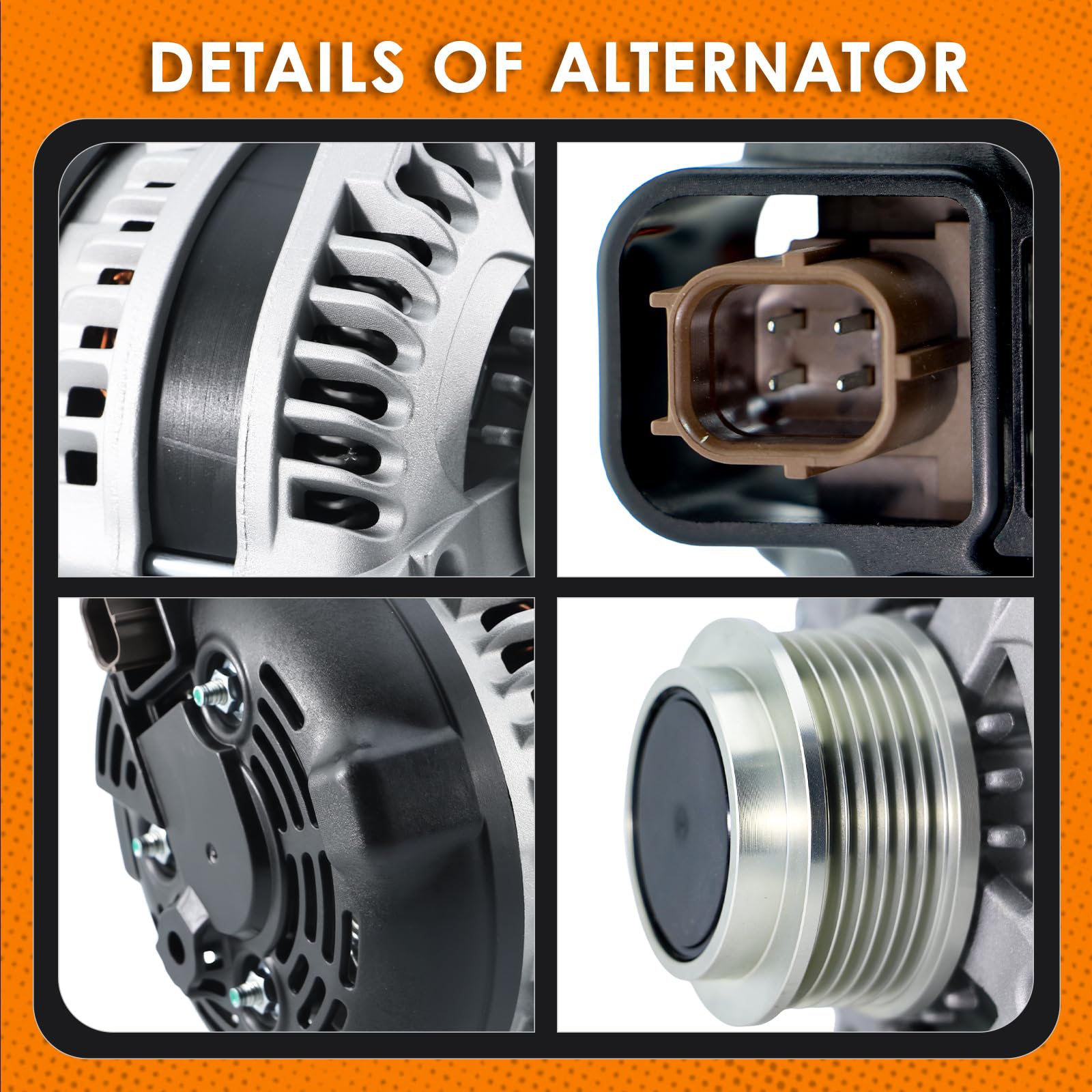 DynaVim Parts packaging box protects the alternator during shipping and handling.