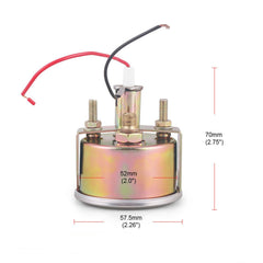 Dyno Racing mechanical gauge installation is quick on 12V systems.