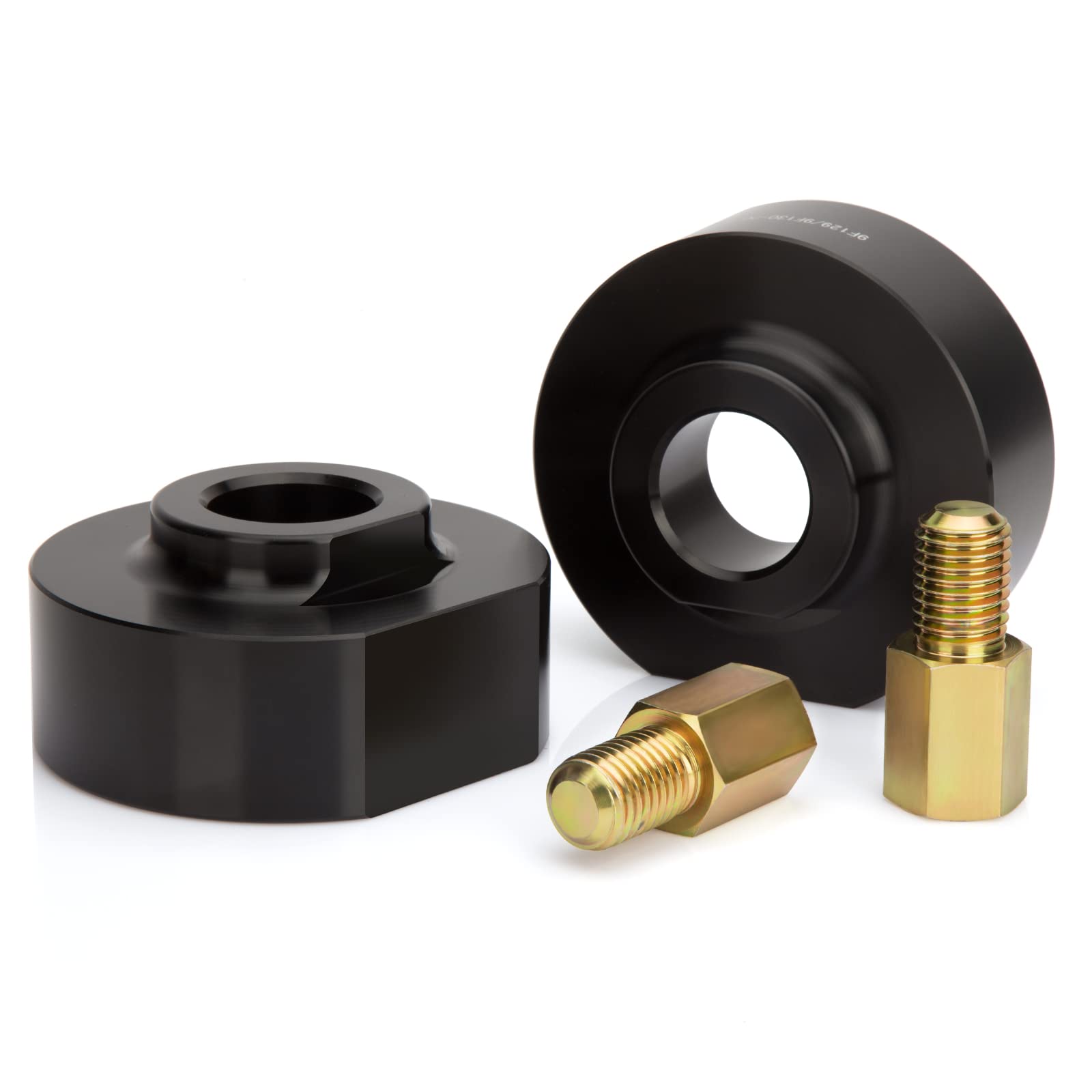 Dynofit 2in front leveling spacers for Ford provide precise lift and smooth ride.