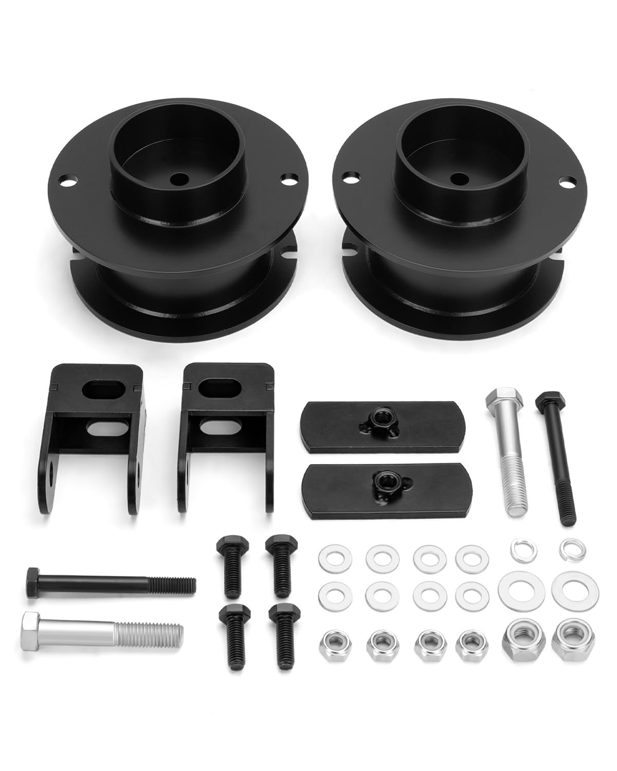 Dynofit 3-inch front leveling kit on Ram 2500 improves ground clearance.