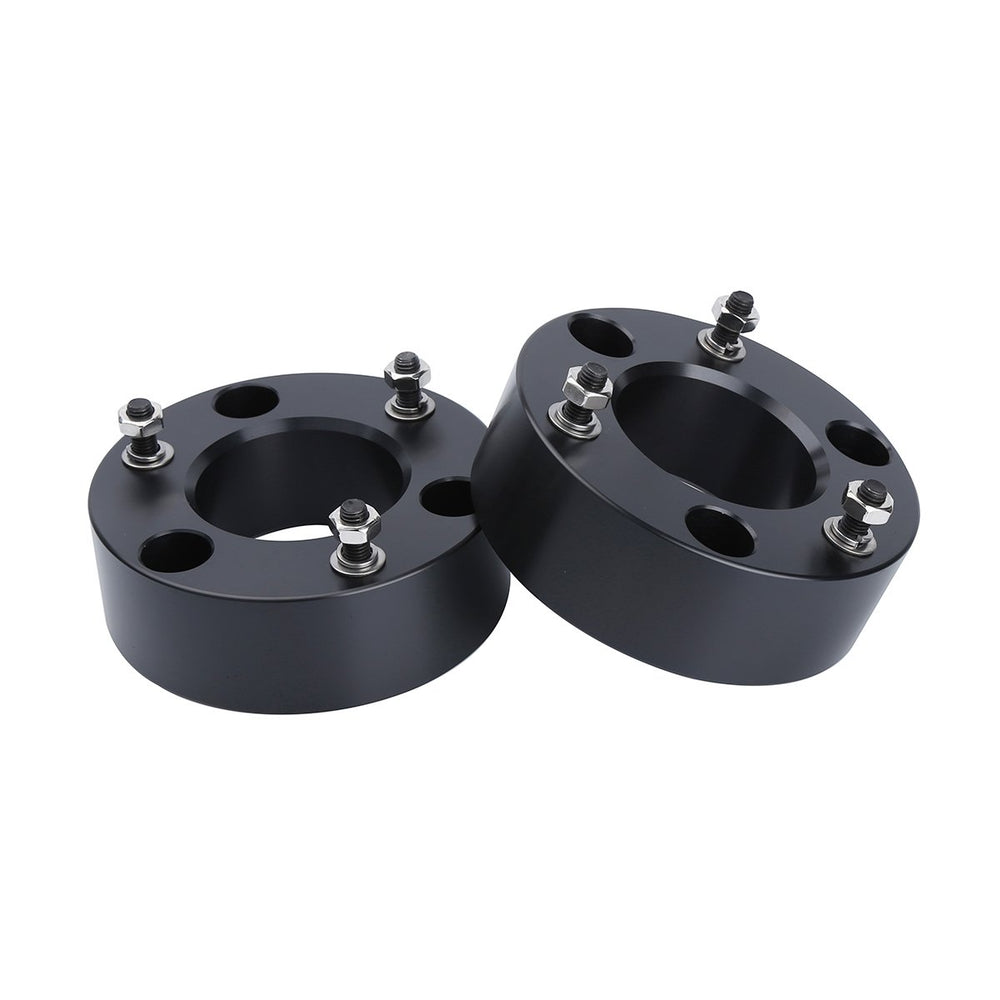 Dynofit 3-inch leveling kit front spacer packaging ready for installation.