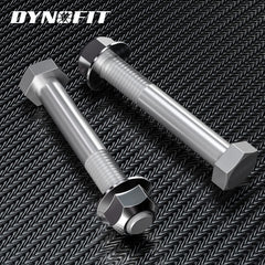 Dynofit camber bolts kit includes lug nuts for installation.