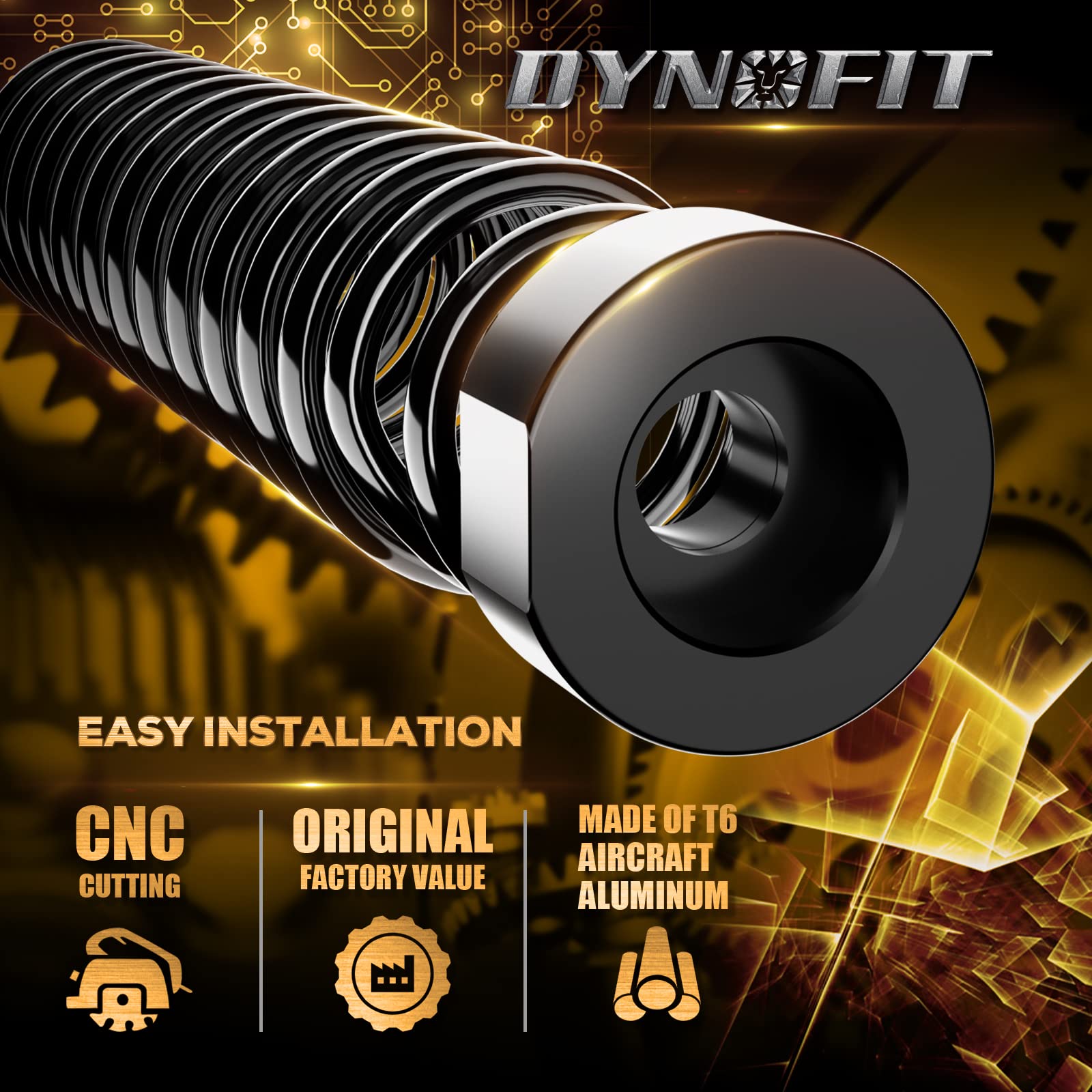 Dynofit delrin coil spacers deliver durable performance and quiet operation.