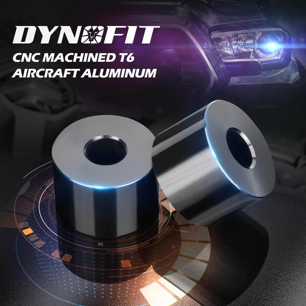 Dynofit CNC billet aluminum diff drop kit shows robust construction.
