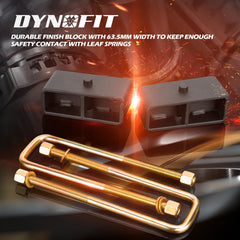 Dynofit extended U bolts for Silverado ensure proper fit and safer installation.