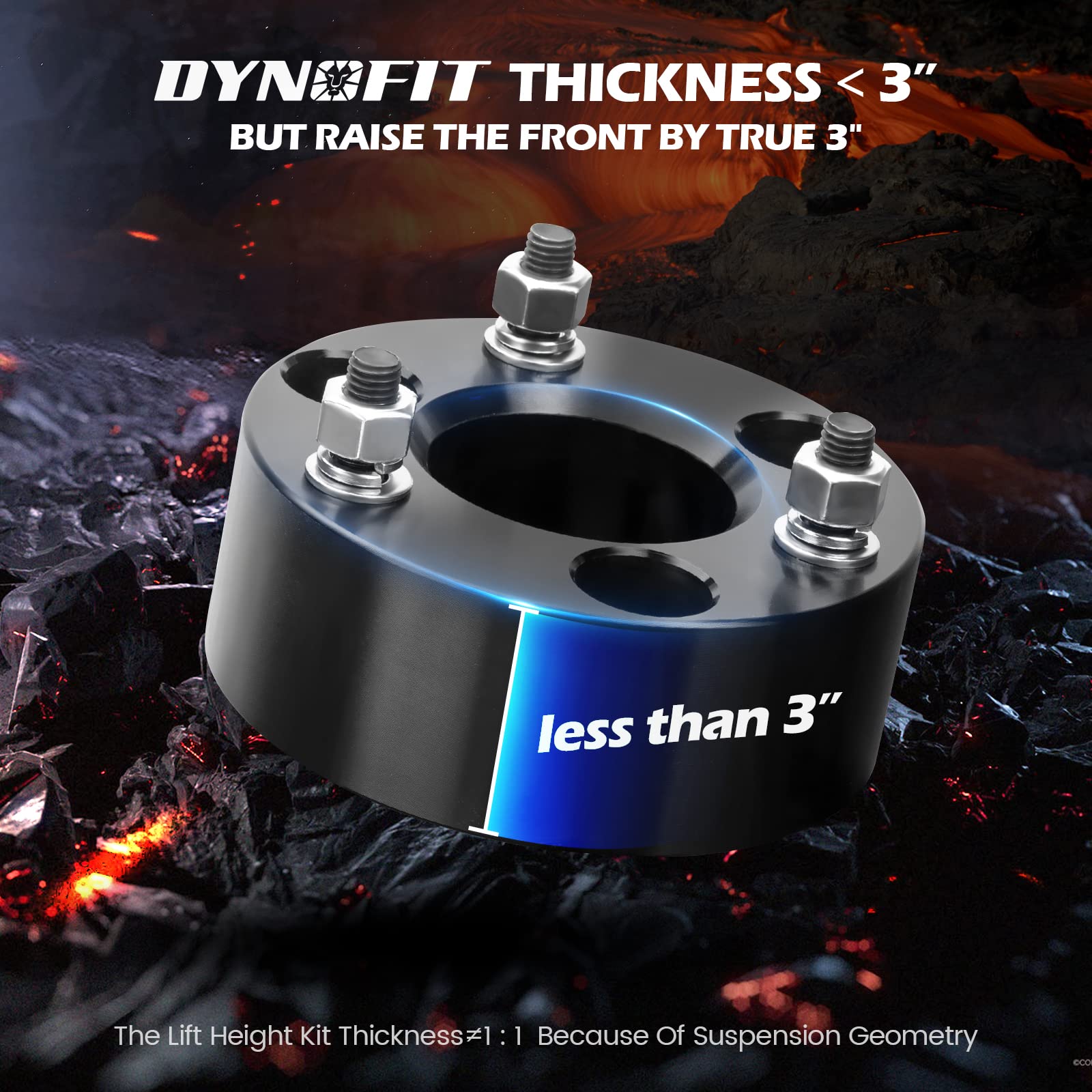 Dynofit extended U bolts ensure secure fit with longer engagement for reliable axle alignment