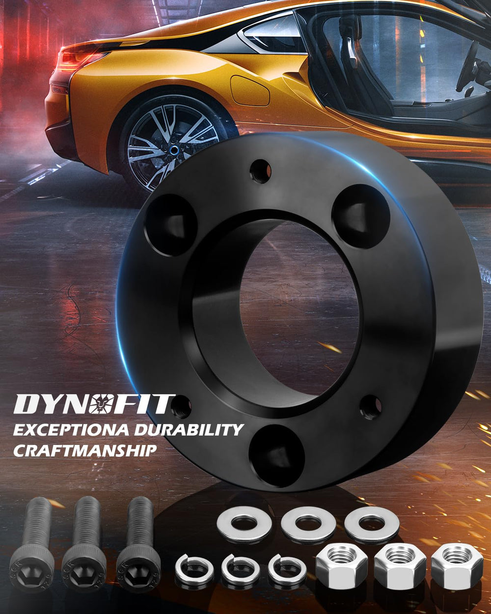 Dynofit forged aluminum spacers emphasize strength and corrosion resistance