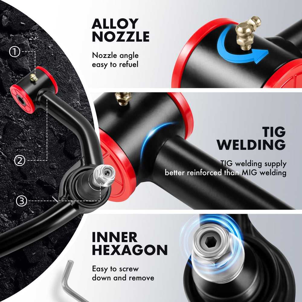 Dynofit F150 upper control arm with PU bushings for quieter operation and tighter handling